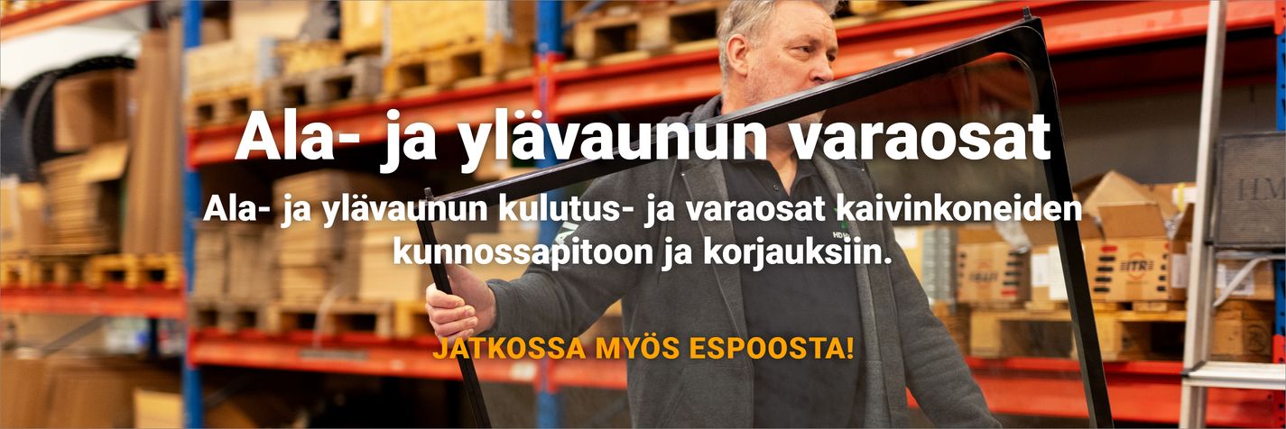 Ylä- ja alavaunun varaosat Telakoneelta Espoosta!