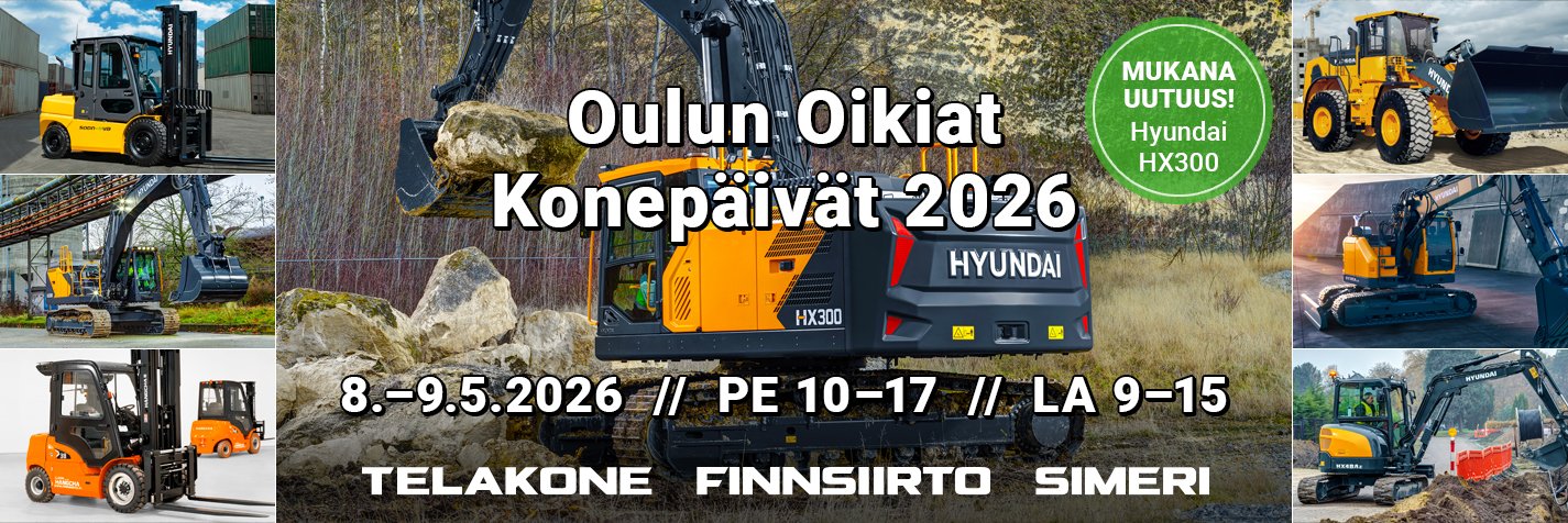 Finnsiirto groupin kattava kone-esittely Oulun Oikiat Konepäivillä