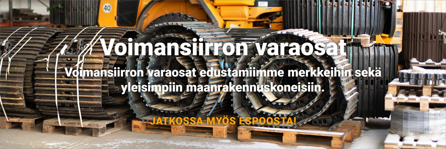 Voimansiirron varaosat kätevästi Espoon toimipisteeltä!