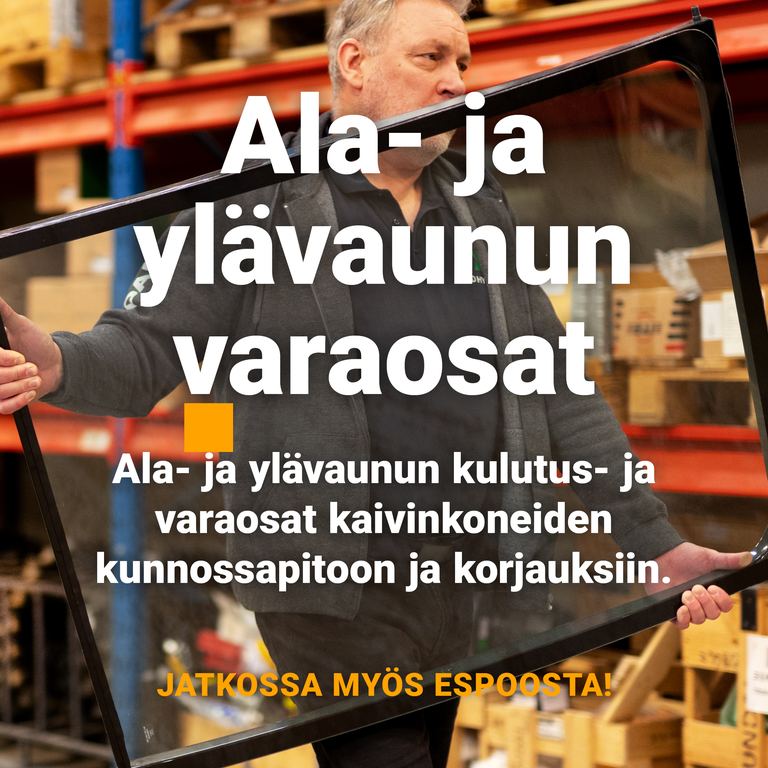 Ylä- ja alavaunun varaosat Telakoneelta Espoosta!