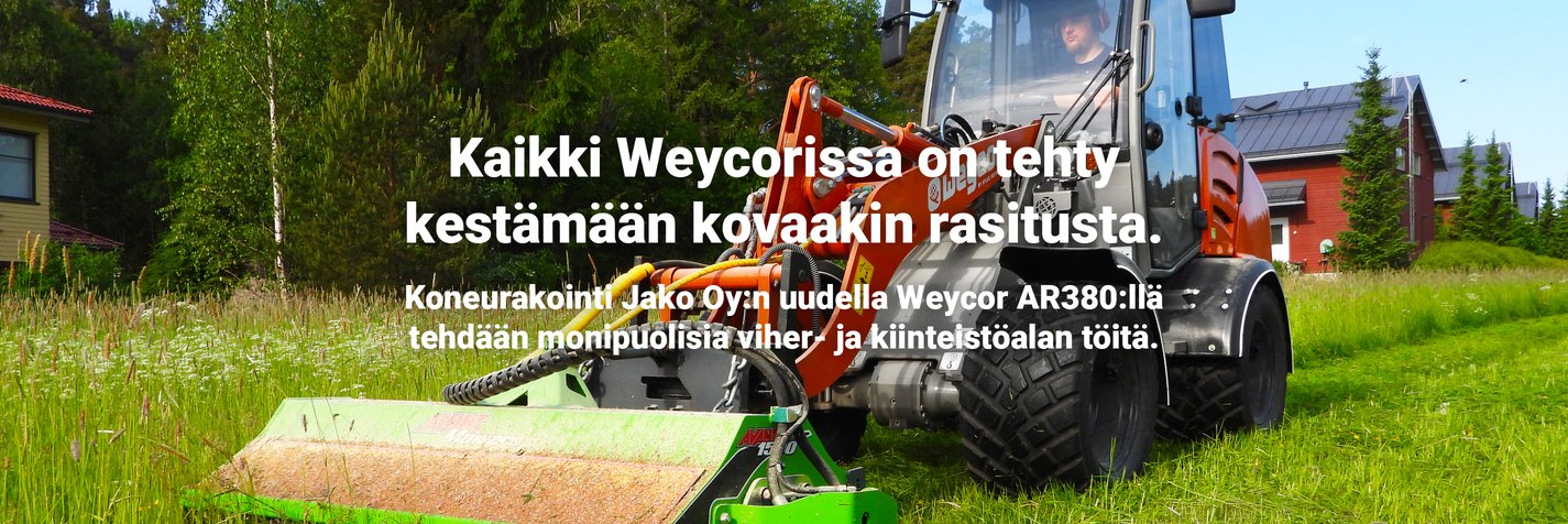 Weycorilla teet monipuolisesti kaikkia kiinteistönhoidon töitä.