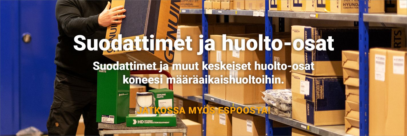 Koneen suodattimet Telakoneelta! Myös Espoosta!
