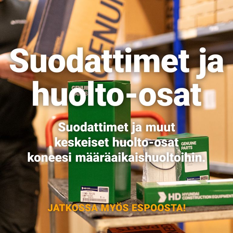 Koneen suodattimet Telakoneelta! Myös Espoosta!