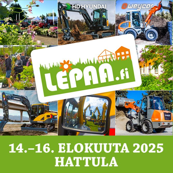 Telakone Lepaa 2025 -näyttelyssä 14.–16.8.2025