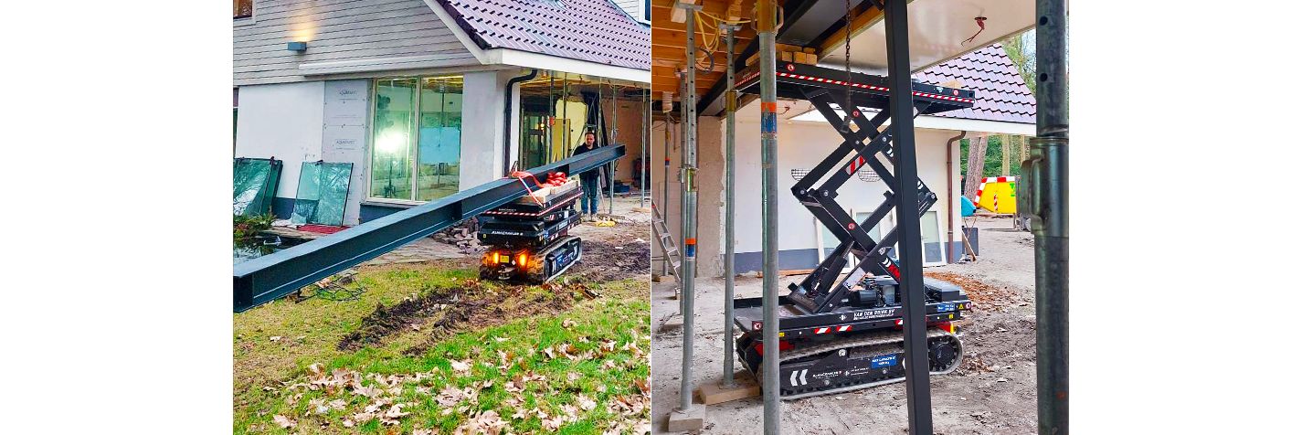 Tela-alustainen kuljetin Alma Crawler Multi-Loader 3.0 FX on tehokas valinta omakotityömaille.