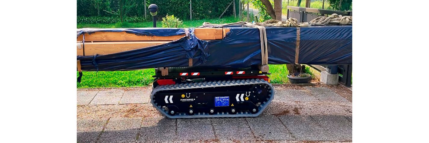 Alma Crawler Multi-Loader 3.0 RT tuo tehokkuutta rakennustyömaan lähilogistiikkaan.