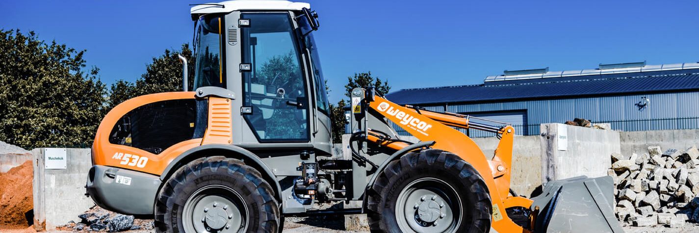 Pyöräkuormaaja Weycor AR530 sivuprofiili