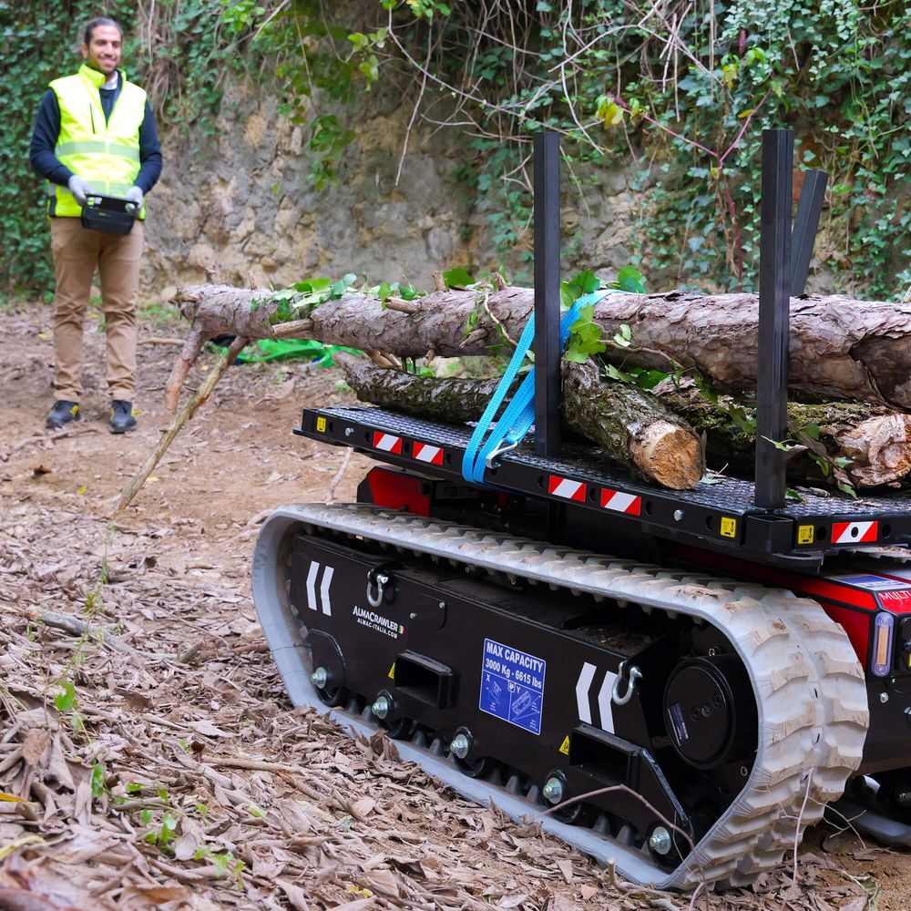 Alma Crawler Multi-Loader 3.0 RT -kuljettimen ominaisuudet ovat optimaaliset vaihteleviin maastoihin.