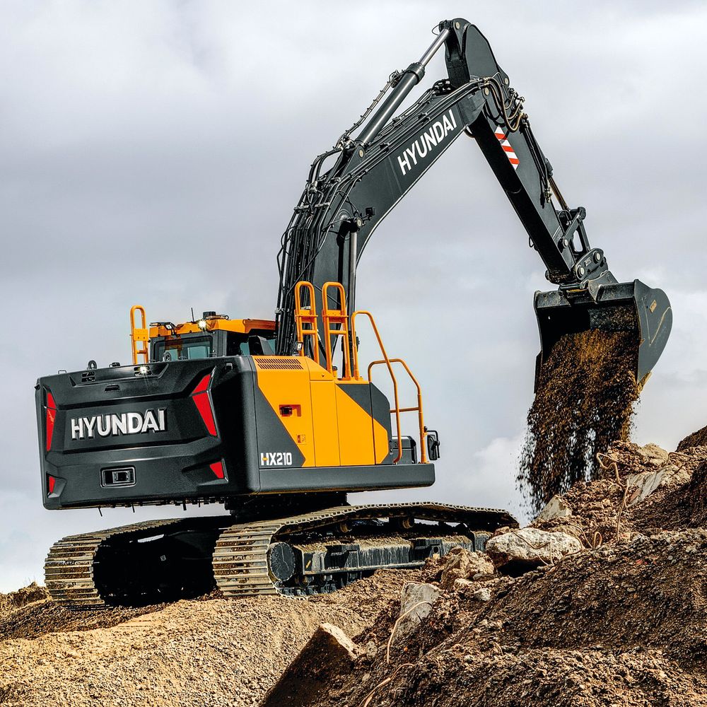 Telakaivinkone Hyundai HX 210