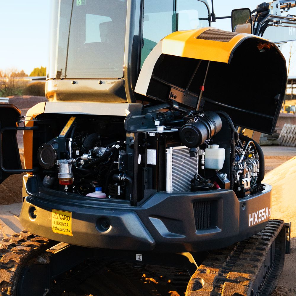 Minikaivinkone Hyundai HX55A CR – uutuus 2024