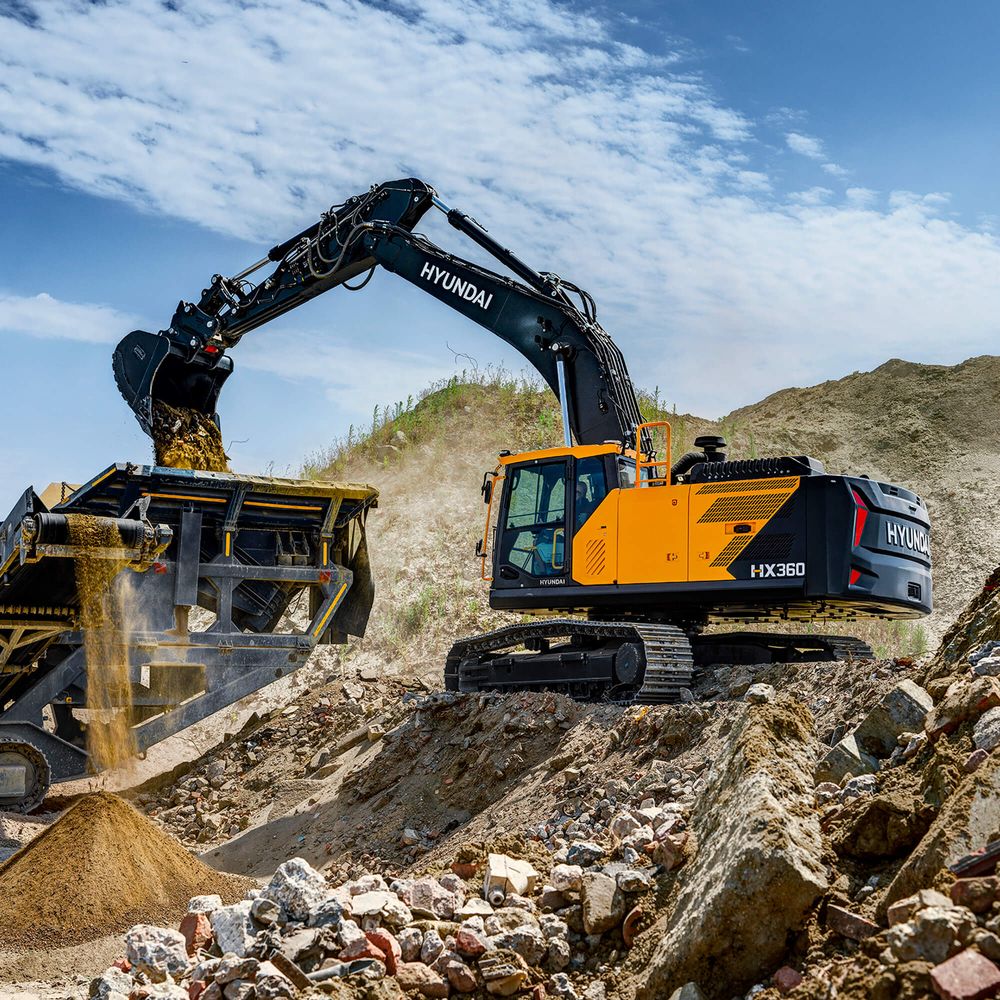 Telakaivinkone Hyundai HX 360L