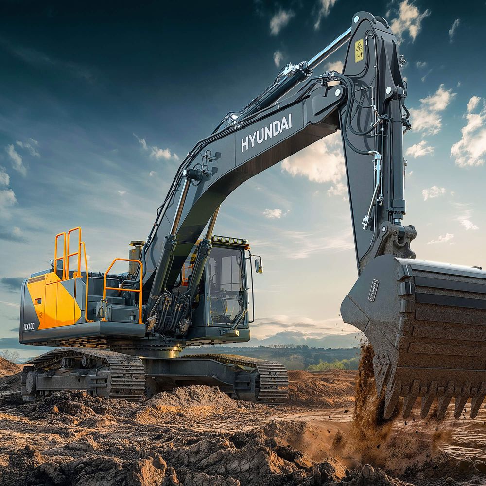 Telakaivinkone Hyundai HX 400L